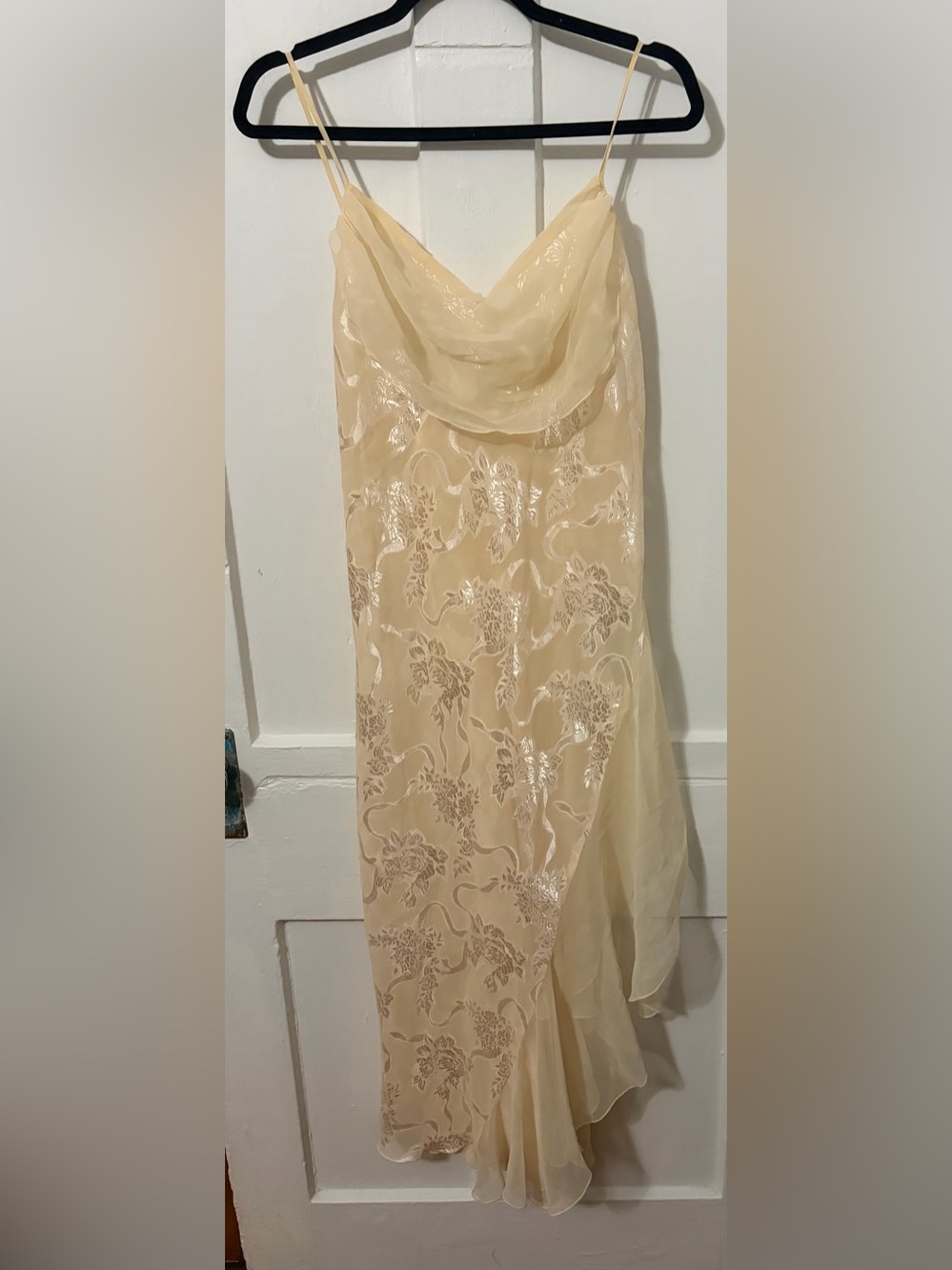 vintage 90s Victoria's Secret gold label slip dress,